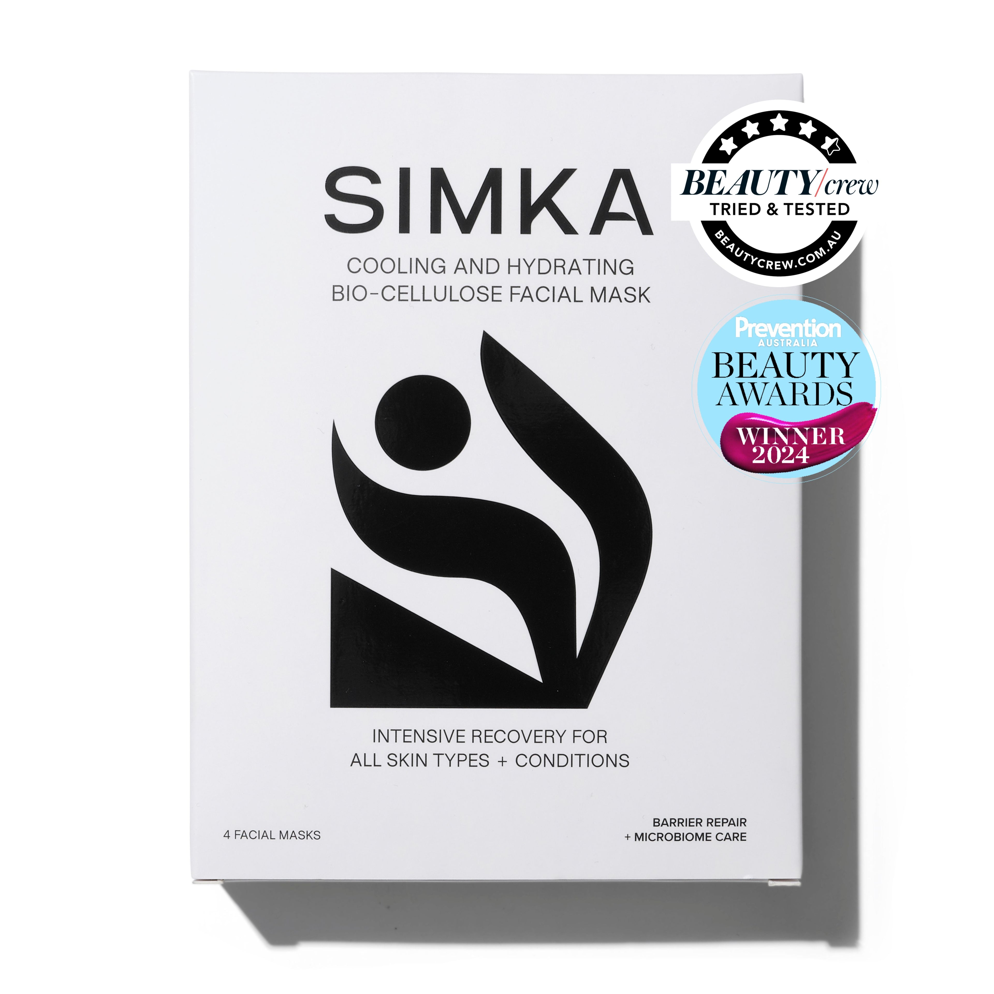 SIMKA Bio-Cellulose Facial Mask (4 Pack)