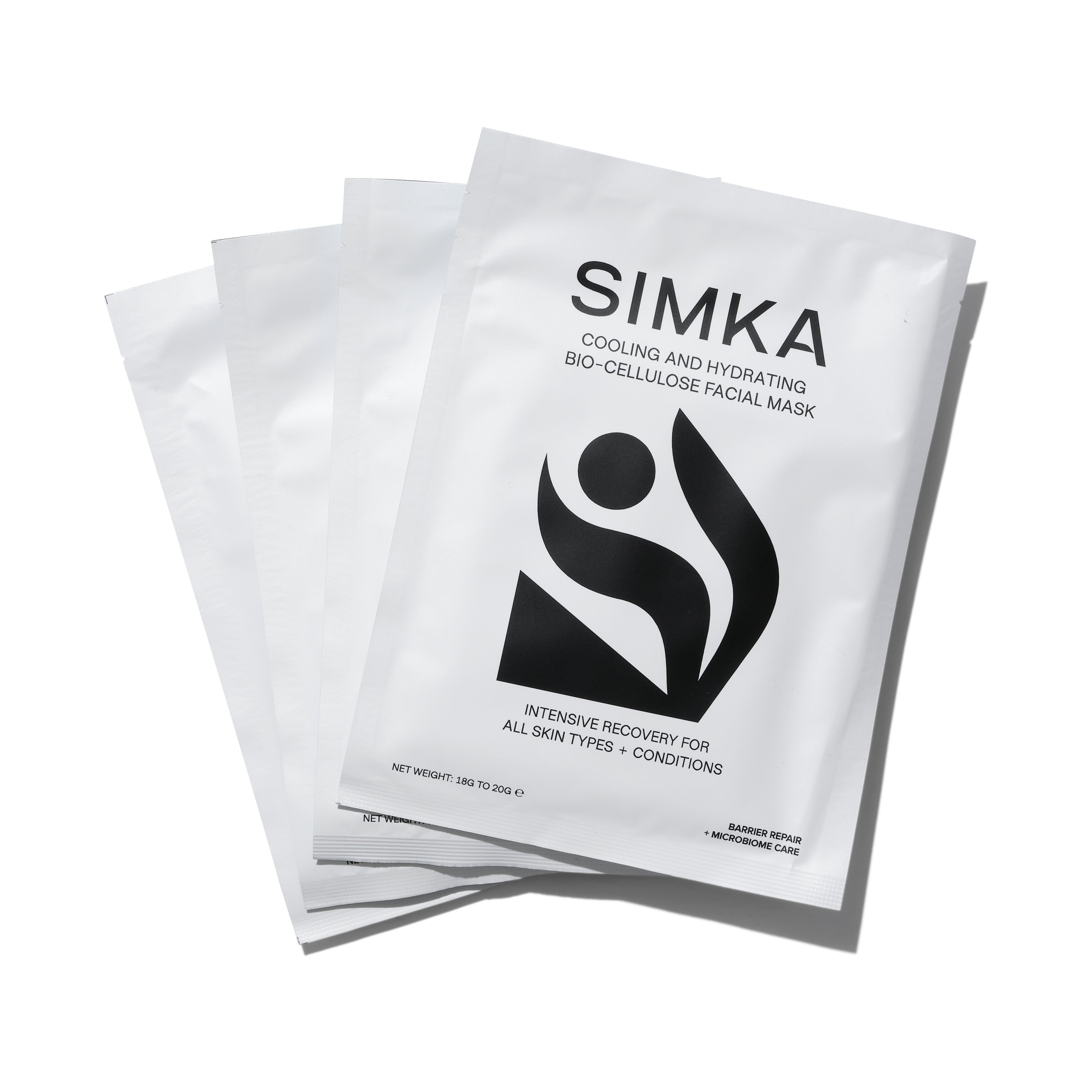 SIMKA Bio-Cellulose Facial Mask (4 Pack)